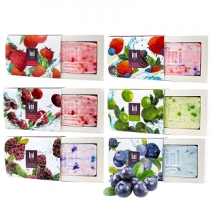 INI 莓果磨砂手工皂礼盒装 120g-6个/盒