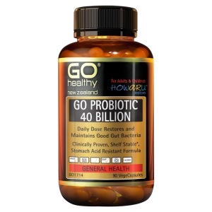 GO Healthy 益生菌胶囊 60粒（Probiotic 40 Billion）参考效期24.10