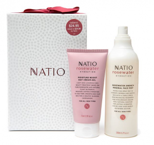 Natio -Rosewater 圣诞礼包套装（保湿日霜凝露+保湿喷雾）