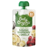 【超市采购】Only Organic 宝宝有机果泥 120g（4+，6+，8+ 可选，味道随机）(疫情期间超市发货较慢，急单不接)