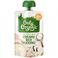 【超市采购】Only Organic 宝宝有机奶香米布丁辅食 8个月+ 120g（Creamy Rice）(疫情期间超市发货较慢，急单不接)