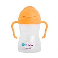 B.box 儿童/宝宝吸管杯 重力防漏婴幼儿学饮杯240ml- 橙色（升级版）