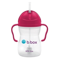 B.box 儿童/宝宝吸管杯 重力防漏婴幼儿学饮杯240ml- 覆盆莓（升级版）