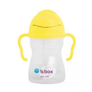 B.box 儿童/宝宝吸管杯 重力防漏婴幼儿学饮杯240ml- 柠檬黄（升级版）