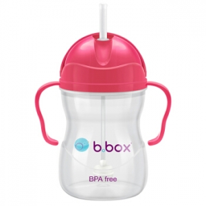 B.box 儿童/宝宝吸管杯 重力防漏婴幼儿学饮杯240ml- 西瓜红（升级版）