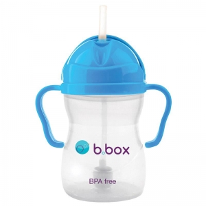 B.box 儿童/宝宝吸管杯 重力防漏婴幼儿学饮杯240ml- 深蓝色（升级版）