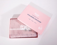 Okioki 玻尿酸围巾 粉色盒长流苏款-黄灰1号色