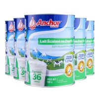 【新西兰直邮包邮普通线】Anchor 安佳罐装 900g/罐 脱脂（6罐装） 保质期至2025年8月