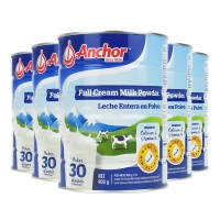 【新西兰直邮包邮普通线】Anchor 安佳罐装 900g/罐 全脂（6罐装） 保质期至2025年8月