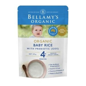 Bellamy 贝拉米 有机米粉米糊 宝宝辅食4+ 125g 保质期至20.12