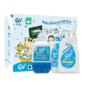 【保税仓】QV婴幼儿洗发沐浴呵护滋润保湿-育儿礼盒3件套