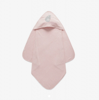 【澳洲仓一件包邮-限时特价】Purebaby 连帽浴巾-粉色负鼠