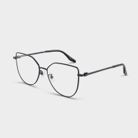 【香港仓直邮-限时特价】Front 孔雪儿同款小清新猫眼金属墨镜太阳镜大框女ins风