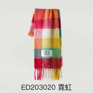 【国内仓包邮】EDGII 秋冬新款棉花糖系列 澳洲羊毛围巾-霓虹
