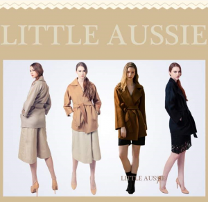 【国内仓特价包邮】Little Aussie 安吉拉100%水波纹羊绒大衣