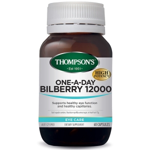 【国内现货-包邮】Thompson's 汤普森 蓝莓精12000 60粒 保质期至21.09