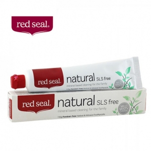 Red Seal 红印 天然矿物质牙膏（不含起泡剂）100g  参考效期25.07