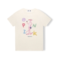 【国内仓包邮-新品特价】OZLANA 粉红豹卡通印花T恤AU219037