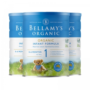 【新西兰直邮包邮普通线】Bellamy's 贝拉米有机奶粉 1段 *3罐 保质期至2025年1月