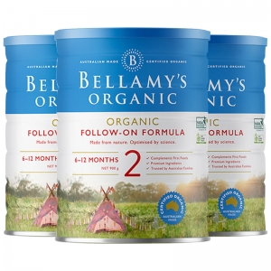 【新西兰直邮包邮普通线】Bellamy's 贝拉米有机奶粉 2段*3罐 保质期至2025年1月