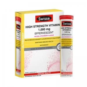 【任意3件包邮】Swisse  高浓度维生素C泡腾片 60片 保质期至06/2023