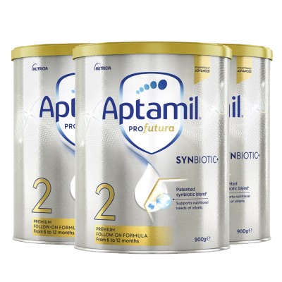 【新西兰直邮包邮普通线】Aptamil 爱他美白金 2段（3罐） 保质期至2025年10月