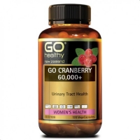 GO Healthy 蔓越莓胶囊 60000mg 高含量 120粒 参考效期26.03