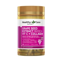 【澳洲直邮】Healthy Care 复合葡萄籽+VC+胶原 90粒 参考效期25.12