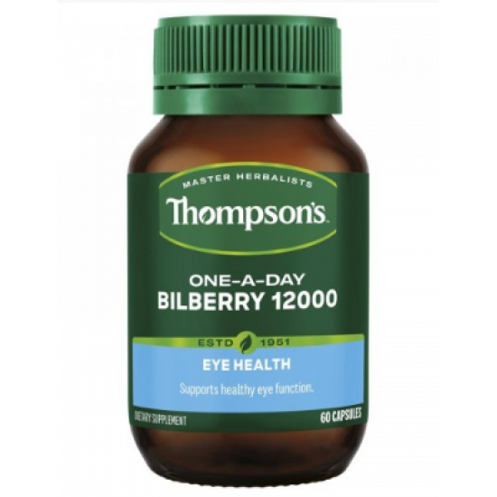 Thompson's 汤普森 天然越橘精华胶囊 12000mg 60粒-保质期2027年9月