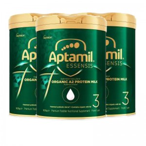 【新西兰直邮包邮普通线】Aptamil 有机A2蛋白奶3段（3罐） 保质期至2025年2月