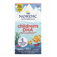 Nordic 挪威小鱼儿童DHA鱼油胶囊180粒 参考效期25.05