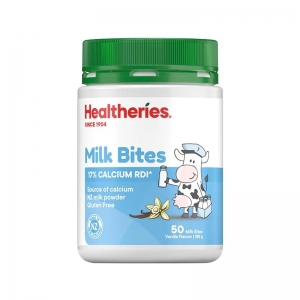 Healtheries  贺寿利 奶片咀嚼片 香草 50片 参考效期27.07