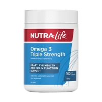【澳洲直邮】Nutralife 纽乐 三倍鱼油 150粒 参考效期26.09