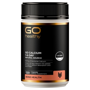 Go Healthy 天然有机钙胶囊 120粒 参考效期28.01