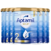 【新西兰直邮包邮保税BC清关快线】Aptamil 爱他美金装 2段 *6罐 参考效期2027年2月
