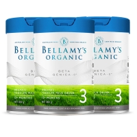 【新西兰直邮包邮普通线】Bellamy's 贝拉米有机A2-3段*3罐 参考效期2026年6月