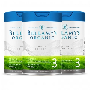 【新西兰直邮包邮普通线】Bellamy's 贝拉米有机A2-3段*3罐 参考效期2026年6月