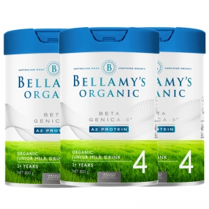 【新西兰直邮包邮普通线】Bellamy's 贝拉米有机A2-4段*3罐 参考效期2026年9月
