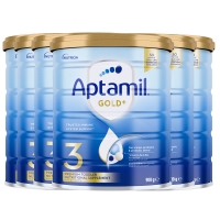 【新西兰直邮包邮保税BC清关快线】Aptamil 爱他美金装 3段（新版）*6罐 参考效期2027年2月