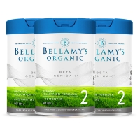 【新西兰直邮包邮普通线】Bellamy's 贝拉米有机A2-2段*3罐 参考效期2026年10月