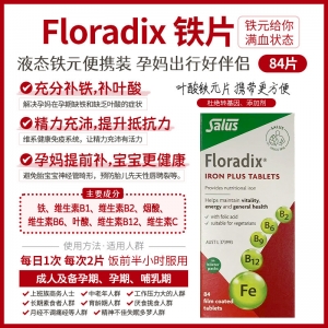 【澳洲直邮】Floradix 铁片 84片 参考效期27.06