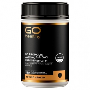 Go Healthy 高含量蜂胶 2000mg 180粒 参考日期27.12