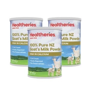 【新西兰直邮包邮-普通线】Healtheries贺寿利羊奶粉 *3罐 参考效期2027年10月