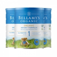 【新西兰直邮包邮-保税BC清关快线】Bellamy's 贝拉米有机奶粉 1段 *3罐 参考效期2026年9月