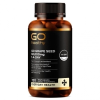 Go Healthy 葡萄籽胶囊60,000mg 120粒 参考效期27.11