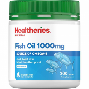 Healtheries  贺寿利鱼油1000mg 200粒 参考效期27.08