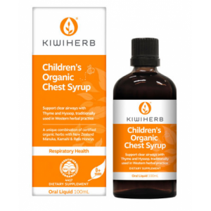 Kiwiherb 百里香+麦卢卡蜂蜜 婴幼儿童止咳清肺糖浆 100ml 参考效期27.12