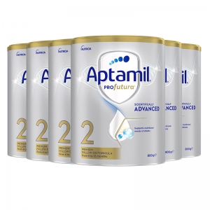 【新西兰直邮包邮-普通线】Aptamil 爱他美白金 2段 800g 新版 *6罐 参考效期2027年12月