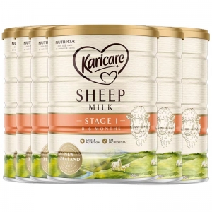 【新西兰直邮包邮-普通线】Karicare 可瑞康绵羊奶 1段  *6罐 参考效期2027年7月