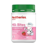 【澳洲直邮】Healtheries 贺寿利奶片 草莓味 50片 参考效期28.01